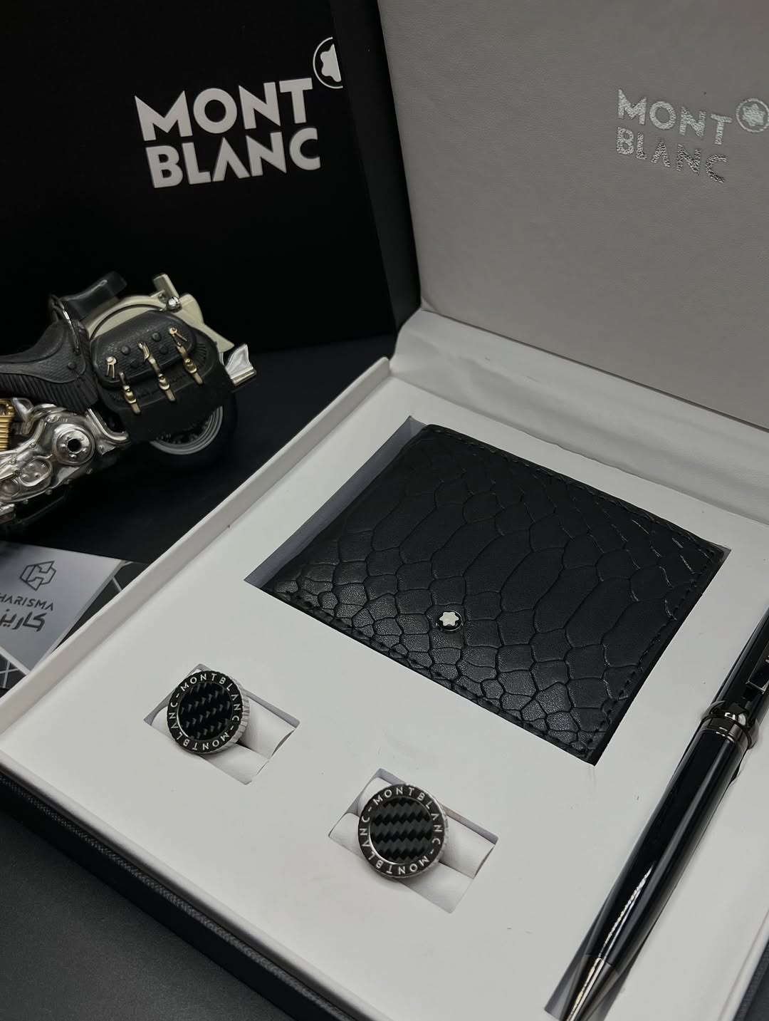 ست کادویی لوکس مسترکوالیتی سه تکه مون بلان / کادویی مون بلان / Gift box montblanc