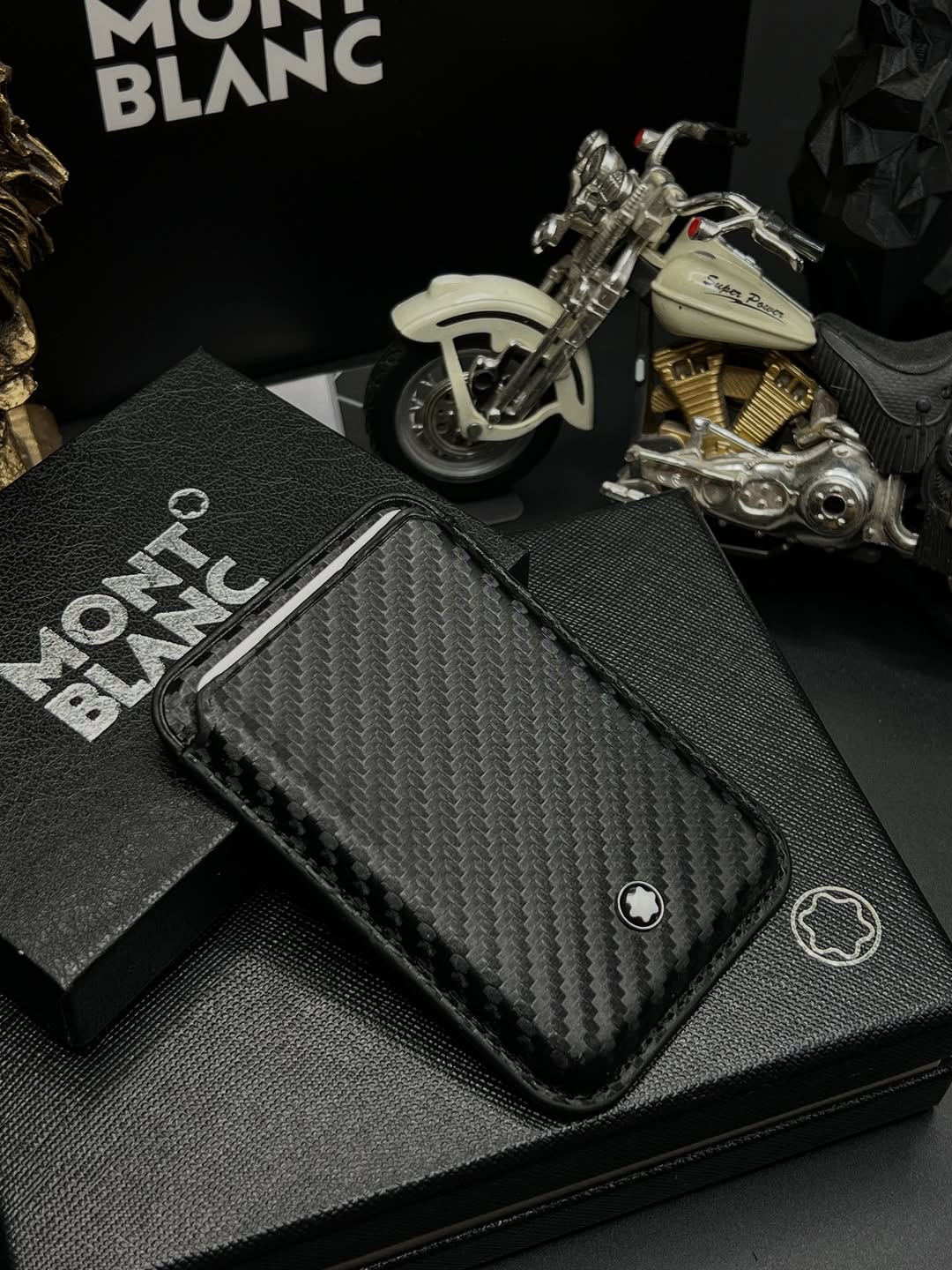 جاکارتی مگ سیف مونتبلان / کیف کارت Magsafe Montblanc / جاکارتی موبایلی / کیف کارت موبایل