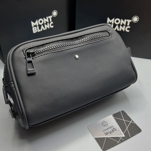 شوزبگ دوزیپ رمزخور مونبلان سایز کوچک / واش بگ مون بلان / Montblanc Washbag