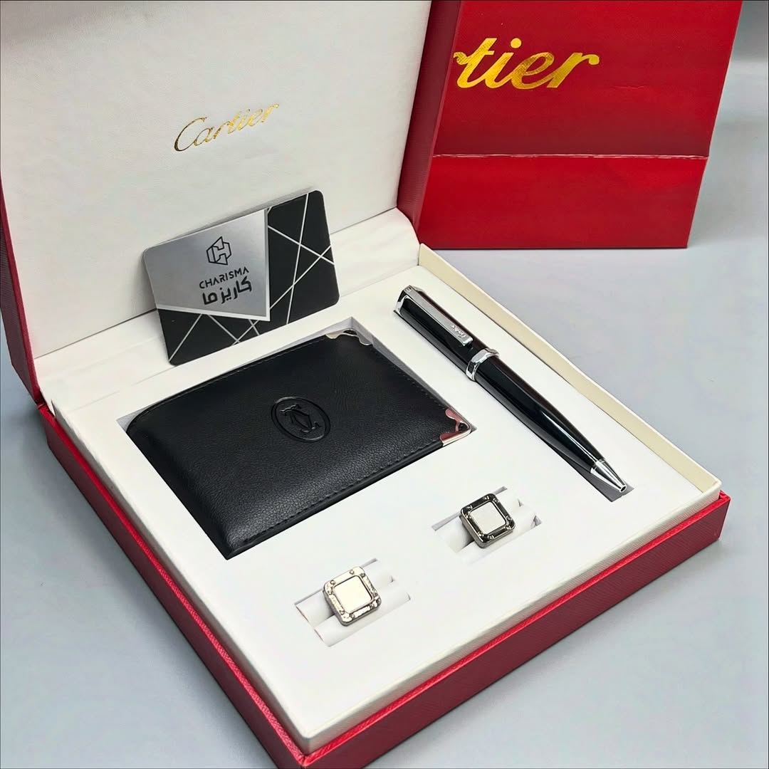 ست کادویی کارتیه / Cartier Gift box / ست مردانه کارتیه فول پک مسترکوالیتی وارداتی